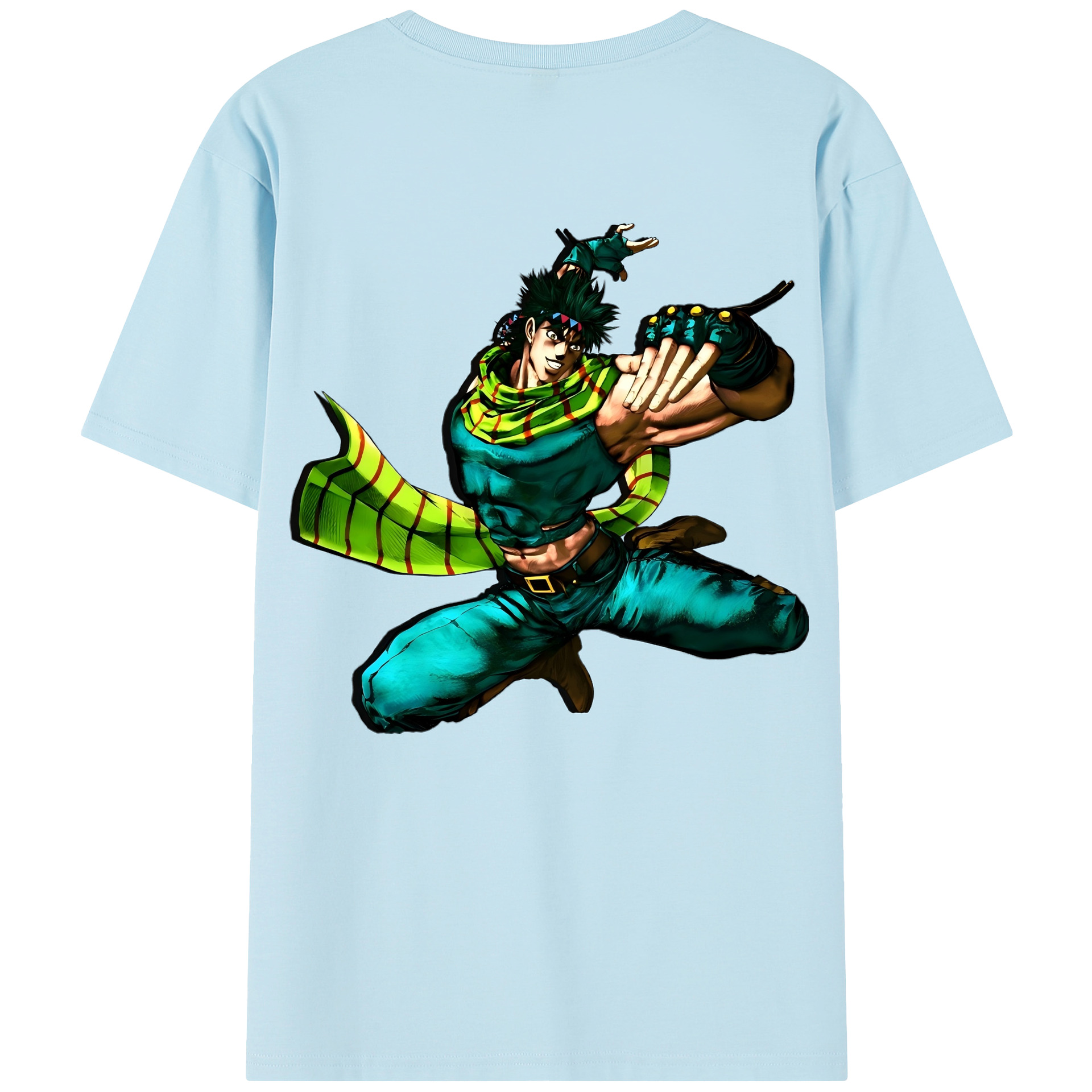 （画像用） ジョジョの奇妙な冒険 ジョセフ?ジョースター JoJo's Bizarre Adventure Joseph Joestar 綿100％半袖Tシャツ（背面プリント）